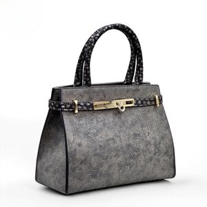 Elegant Gray Handbag